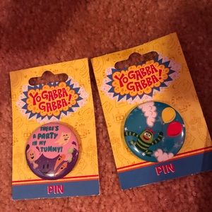 Yo gabba gabba set of two pins